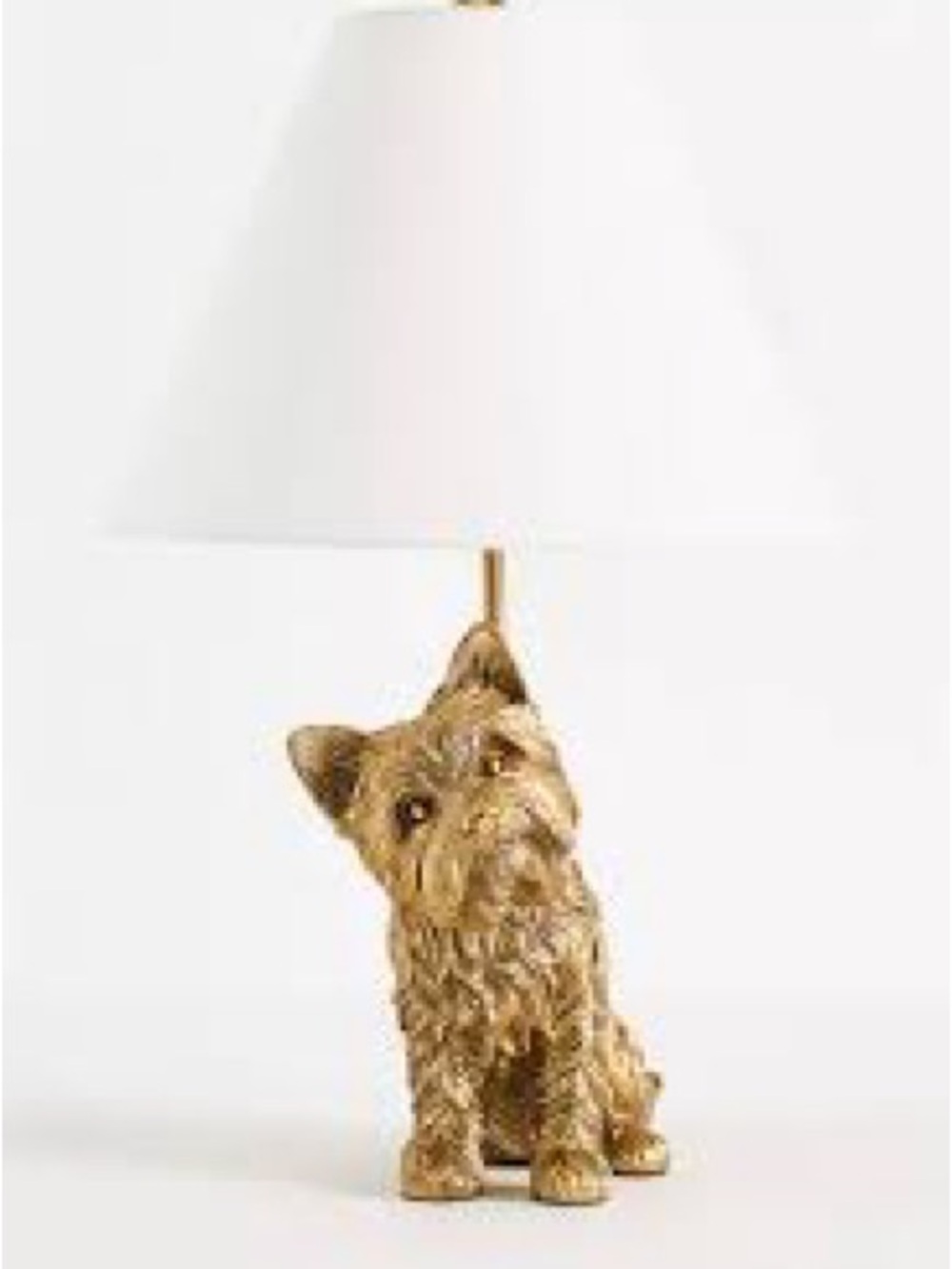 Anthropologie dog lamp